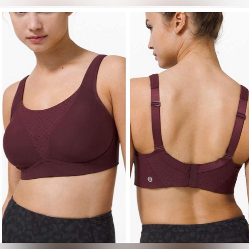 lululemon athletica Maroon/Burgundy High Support Sports Bra